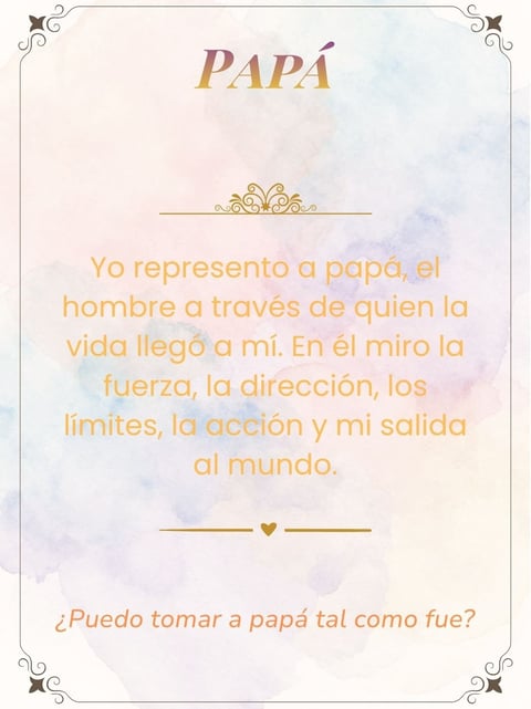 Greeting card for fathers day in Spanish