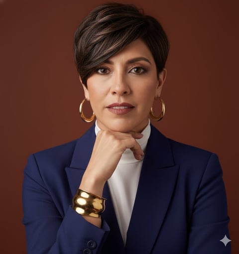 Professional portrait of Liliana Quiroz, creator of Armoniza Vida Zen