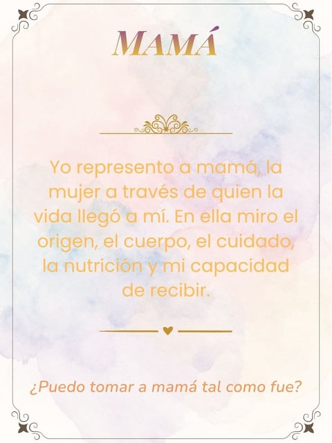 Decorative card with Spanish Mothers Day message